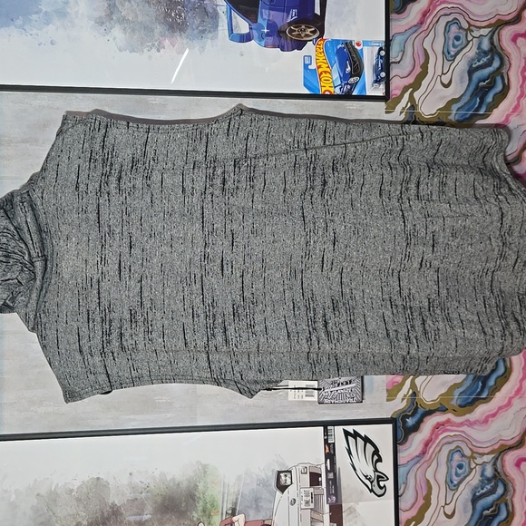 3XL Charcoal Sleeveless Hoodie with Drawstring - Picture 5 of 8